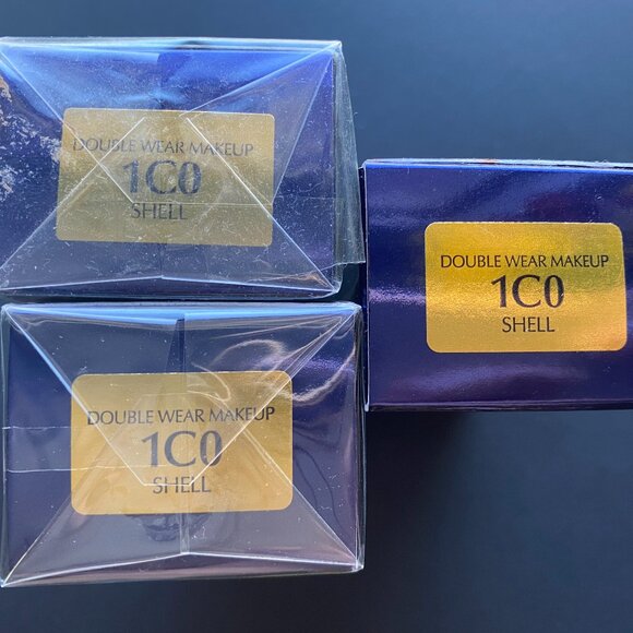 Estee Lauder Double Wear Makeup Foundation LOT of 3 in Shade 1C0 Shell - Picture 11 of 11